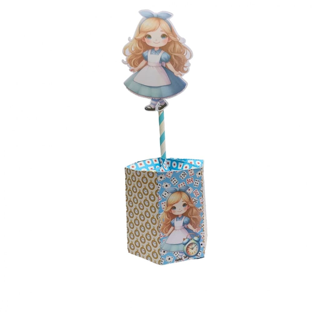 10 Centro de Mesa Alice e o Chapeleiro Maluco - Encante seus Convidados!