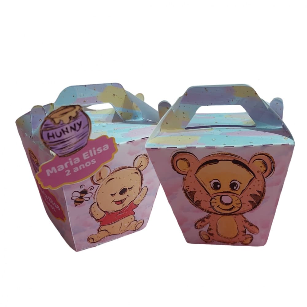 Caixa Sushi Amigo Urso (10 unidades) - Papelaria Personalizada para Festa Infantil