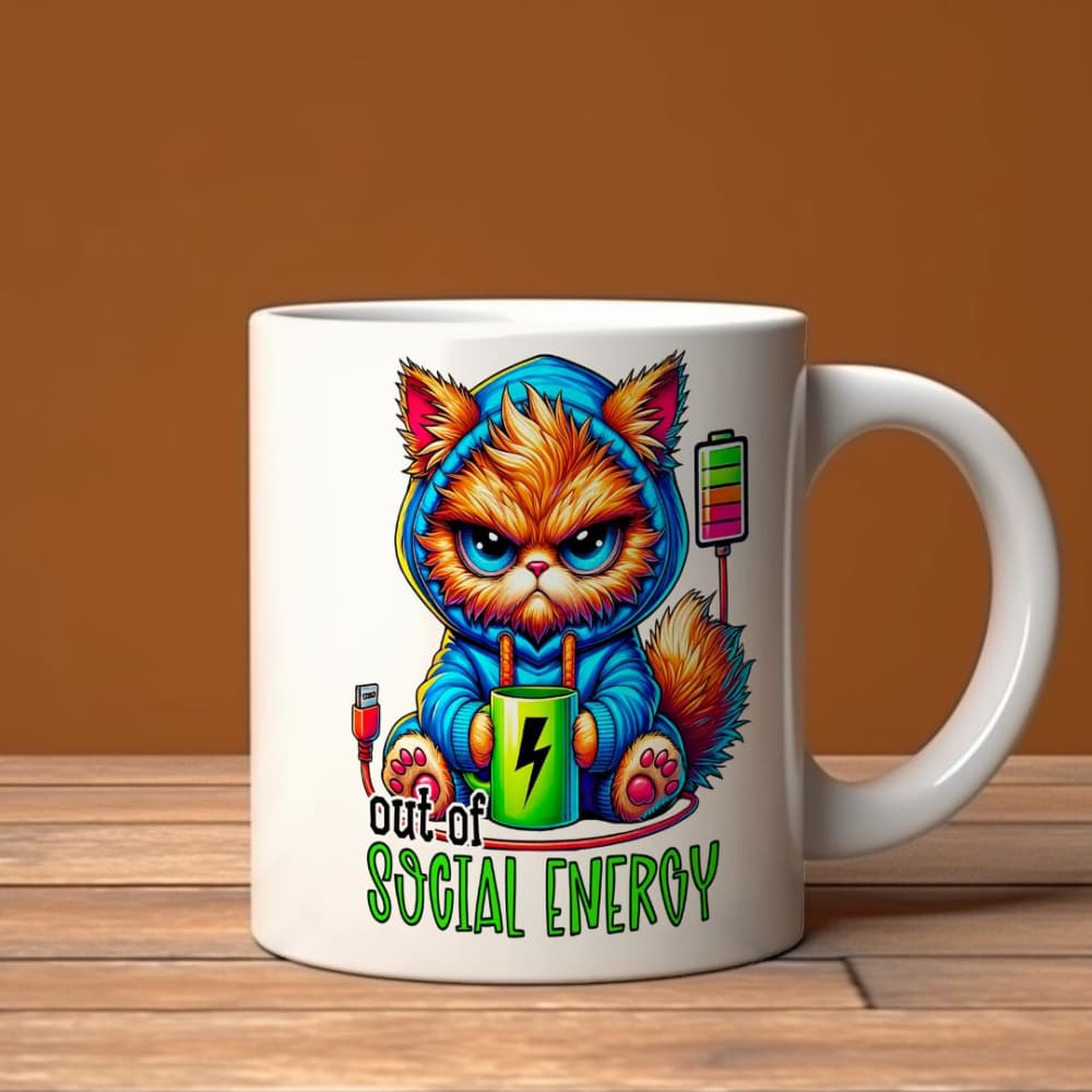 Caneca Out of Social Energy - Edição Soft & Mood
