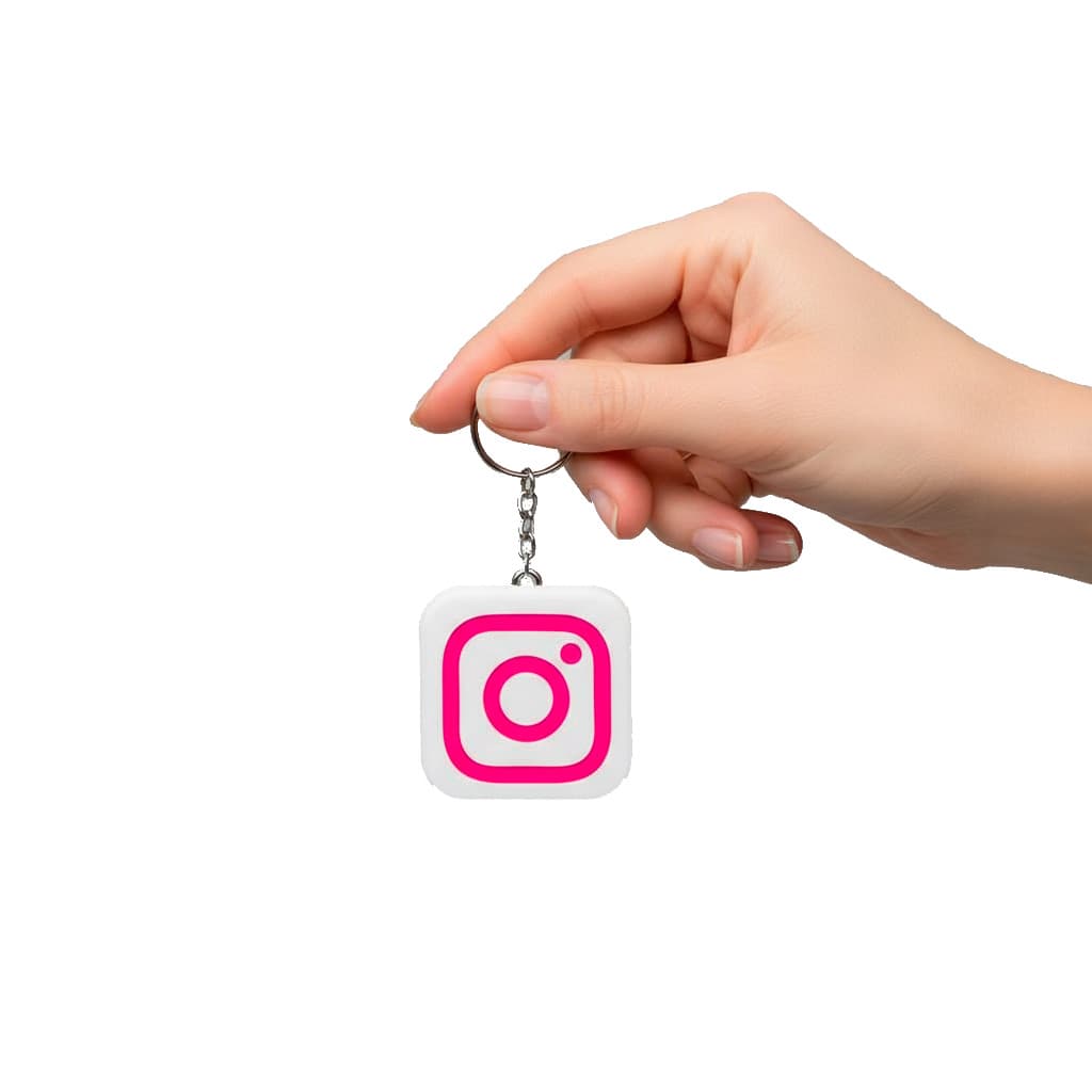 Chaveiro NFC Inteligente para Instagram Moderno, Funcional e Personalizável