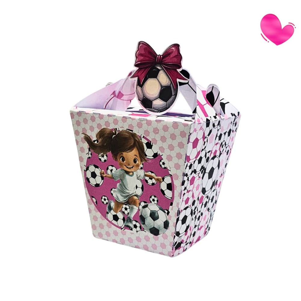 Kit 10 Caixas Sushi Futebol Feminino | Mimosê - Lembrancinhas Personalizadas para Festa