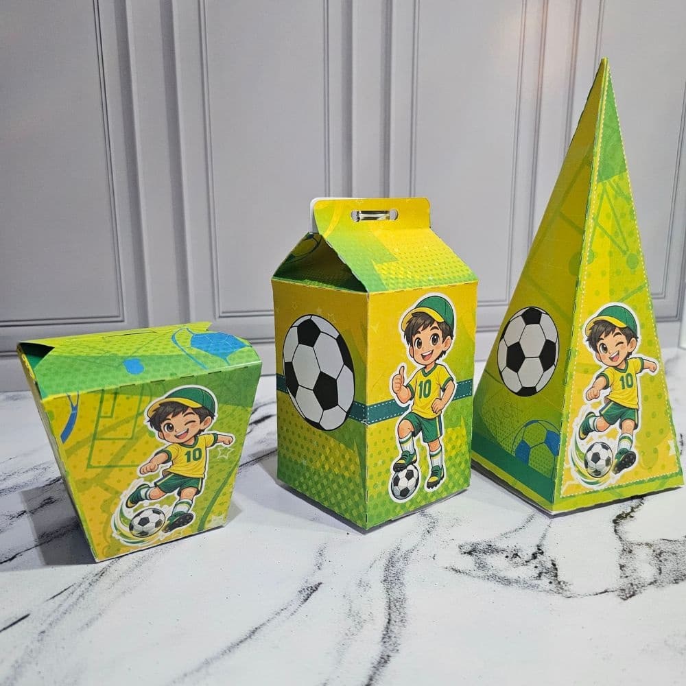 Kit Caixinhas Festa Copa do Mundo Brasil