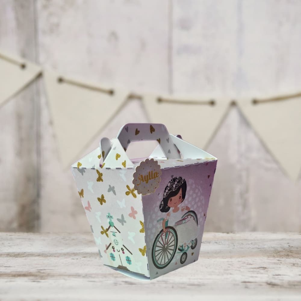 Kit com 10 Caixas Sushi Personalizadas para Primeira Comunhão