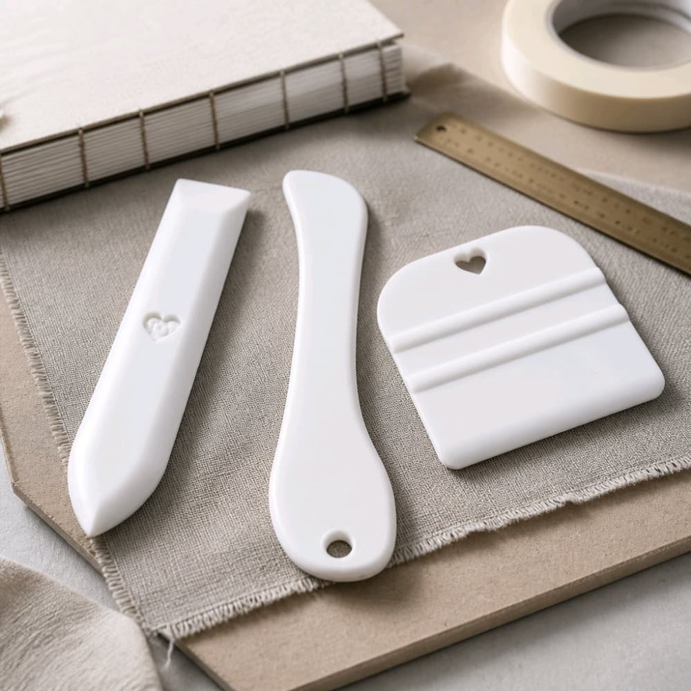 Kit de espátula e dobradeira para encadernação